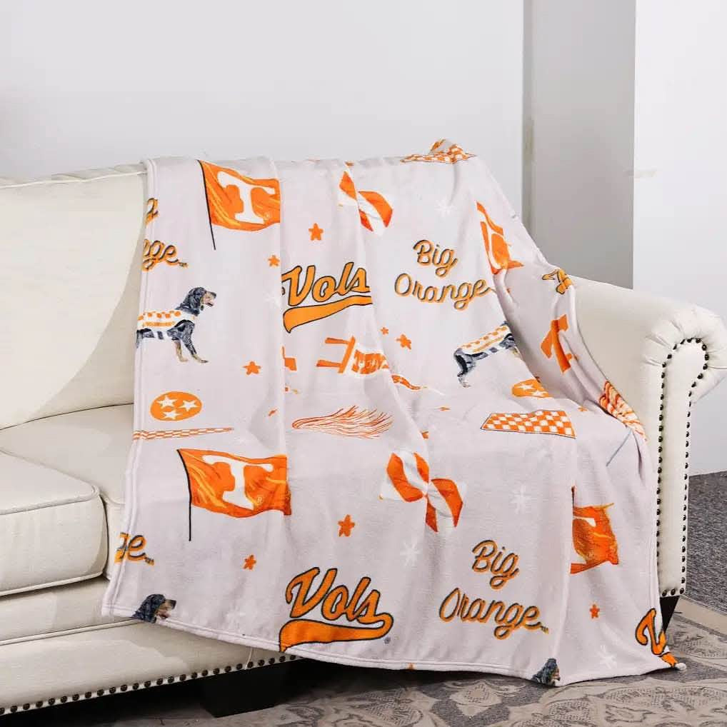 TN Vols Flannel Fleece Blanket
